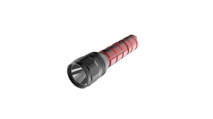 Security guard hot sale tangguh 1x18650 rechargeable handy super bright IP67 waktu kerja panjang XML T6 senter