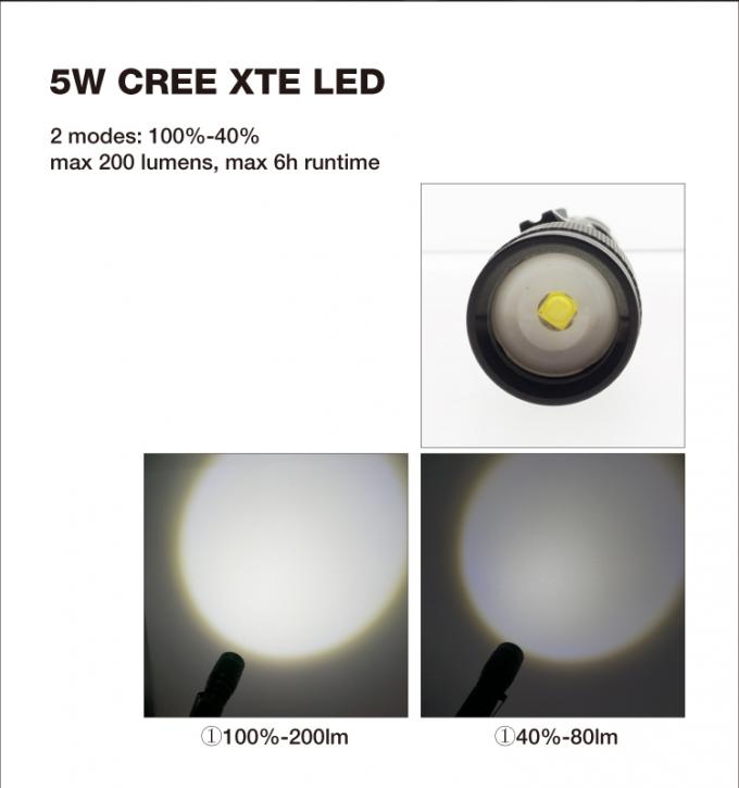 bentuk tangguh tradisional 2 * baterai AA menekan tombol Cree dipimpin lumen tinggi zoom pena senter