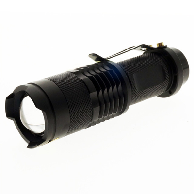 Saku fokus dipimpin senter, 3W LED intensitas tinggi senter 200LM
