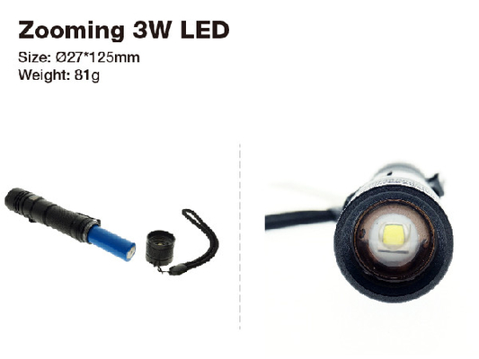 Zooming Hand Strap Rechargeable Torch Kecil, Usb Rechargeable Led Torch