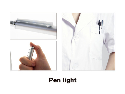 pena dokter 2 * baterai AAA beralih ekor lampu hangat mendiagnosis senter saku untuk dokter