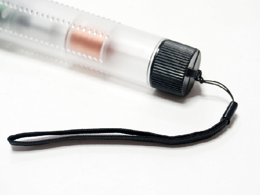 Waterproof Hand Shaking Emergency LED Senter Rechargeable Transparent Warna Putih
