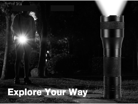EDC Waterproof Handheld Led Senter 164 Lumens Aluminium Alloy Material