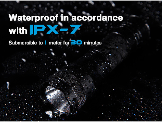 EDC Waterproof Handheld Led Senter 164 Lumens Aluminium Alloy Material
