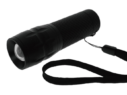 XML T6 EDC LED Senter Matahari Kecil Ukuran Saku Zoom 4 * Baterai AAA Torch