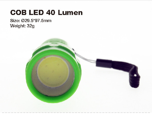 Biru / Oranye Plastik Aaa Led Senter, Obor Promosi Led 40 Lumen