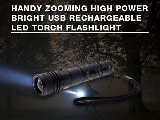 Portable Rechargeable EDC LED Senter Compact Glow Dengan Pengisian Micro USB