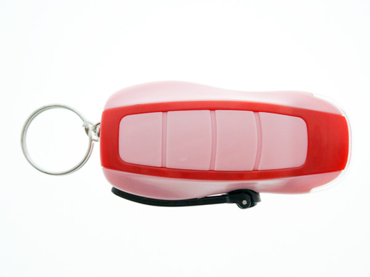Ukuran Mini Keychain Dynamo LED Senter Bahan Plastik 80 * 44 * 25mm