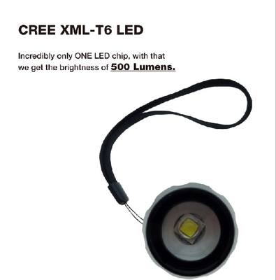 3 * Baterai AAA EDC LED Senter XML T6 Metal Torch Gaya Tradisional