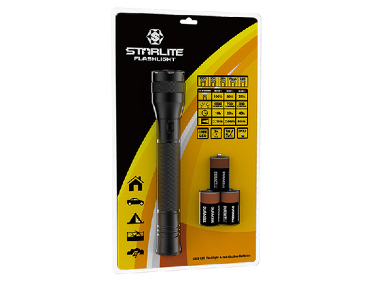 IPX7 LED Edc Pocket Senter IPX7 Tahan Air Dengan Baterai 3 * D