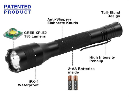 150 Lumens Stylus Led Senter, High Brightness Led Pocket Pen Light