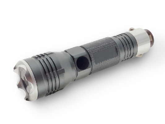Aluminium Rechargeable Led Senter, Rumah Tangga 300 Lumen Led Senter