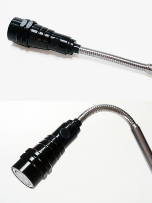 Aluminium Alloy Magnetic LED Pen Senter Jenis Ekstensi Push Button Beralih
