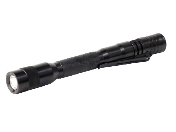 Ukuran tangan kerja protable mini Incredible 130 Lumens 2AAA Baterai Senter dengan Penclip
